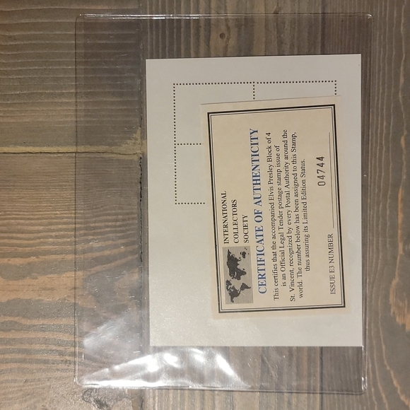 Elvis Stamps with Certification of Authentication RARE x 5 Collectors - Picture 10 of 15